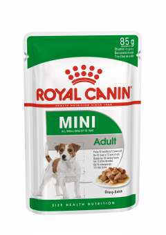 Паучи Royal Mini Adult для взрослых собак мелких пород с 10 мес. до 12 лет в соусе – купить в Москве, цены | Интернет-магазин Динозаврик