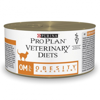 Банки Purina Pro Plan Veterinary Diets (OM) Obesity Management для кошек. Снижение и поддержание веса