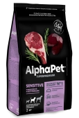 Корм Alphapet Superpremium для взрослых собак средних пород с чувствительным...