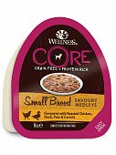 Ламистеры Wellness Core Small Breed для собак мини пород из курицы с уткой, горошком и морковью