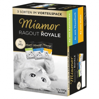 Комплект Miamor Multibox Ragout Royal для кошек с курицей, тунцом и кроликом в желе – купить в Москве, цены | Интернет-магазин Динозаврик