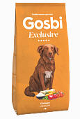 Сухой Корм Gosbi Exclusive Low Grain Chicken Adult Medium низкозерновой для собак средних пород с курицей