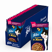 Паучи Felix Sensations для кошек с уткой в желе со шпинатом Паучи Felix Sensations для кошек с уткой в желе со шпинатом