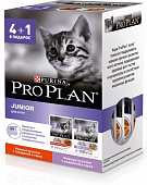 Промопак паучей Pro Plan Junior для котят индейка и говядина 4+1