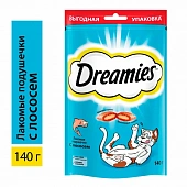 Лакомство Dreamies для кошек с лососем