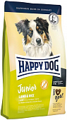 Сухой Корм Happy Dog Junior Lamb & Rice для щенков всех пород с 7 месяцев с ягненком и рисом