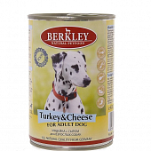 Консервы Berkley Adult Turkey&Cheese для собак с индейкой и сыром