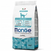 Сухой Корм Monge Cat Monoprotein Sterilized монобелковый для стерилизованных кошек и кастрированных котов с треской