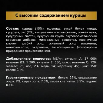 Корм Pro Plan Optiweigth для взрослых собак мелких и карликовых пород для контроля веса с курицей