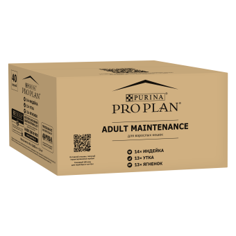 Влажный корм PRO PLAN® MAINTENANCE для взрослых кошек с индейкой в желе, с уткой в соусе, с ягненком в желе