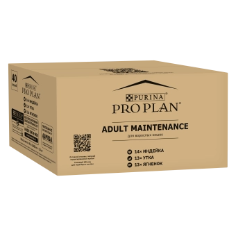 Влажный корм PRO PLAN® MAINTENANCE для взрослых кошек с индейкой в желе, с уткой в соусе, с ягненком в желе