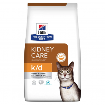 Корм Hill's Prescription Diet K/D для кошек. Поддержание здоровья почек, профилактика МКБ с тунцом