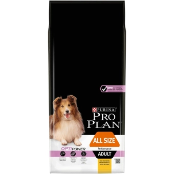 Корм Pro Plan Optipower для активных и рабочих взрослых собак с курицей