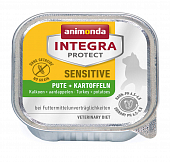 Ламистеры Animonda Integra Protect Sensitive для взрослых кошек при пищевой аллергии с индейкой и картофелем