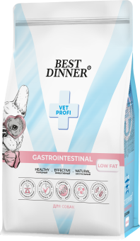 Корм Best Dinner Vet Profi Gastrointestinal Low Fat при нарушениях пищеварения у взрослых собак всех пород