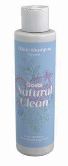 Шампунь GOSBI Natural Clean из натуральных компонентов для собак с белой шерстью
