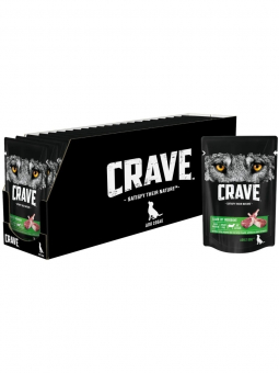 Паучи Crave для взрослых собак с ягненком в желе