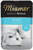 Паучи Miamor Ragout Royal для кошек с лососем в желе Паучи Miamor Ragout Royal для кошек с лососем в желе