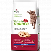 Сухой Корм Natural Trainer Cat Adult Fresh Chicken для взрослых кошек со свежим мясом курицы