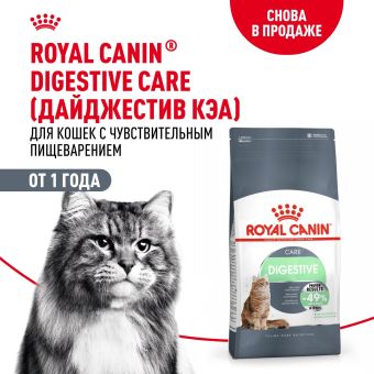 Корм Royal Canin Digestive Care для взрослых кошек с расстройством пищеварительной системы