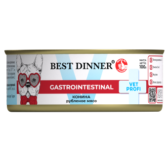 Консервы Best Dinner Vet Profi Exclusive Gastro Intestinal для собак с чувствительным пищеварением из конины 100г