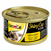 Банки GimCat Shiny Cat Tuna + Cheese для кошек из тунца с сыром