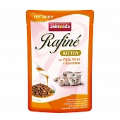 Паучи Animonda Rafiné Soupé Kitten для котят. Коктейль из мяса индейки, сердца и моркови