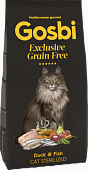 Сухой Корм Gosbi Exclusive Grain Free Duck & Fish Cat Sterilised беззерновой для стерилизованных кошек с уткой и рыбой