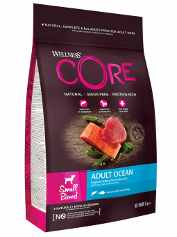 Корм Wellness Core для взрослых собак мелких пород из лосося с тунцом