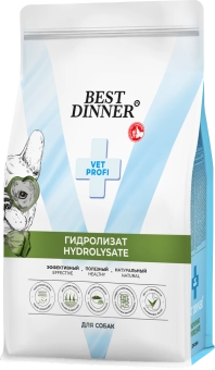Сухой корм Best Dinner Vet Profi Hydrolisate для собак гидролизат при пищевой аллергии и непереносимости