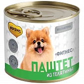 Банки Мнямс для собак всех пород паштет из телятины "Фитнес" Банки Мнямс для собак всех пород паштет из телятины "Фитнес"