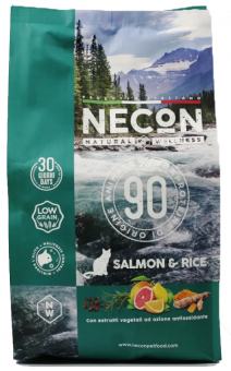 Корм Necon Natural Wellness Salmon & Rice для взрослых кошек и котов с лососем и рисом