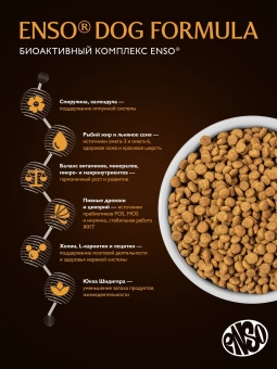 Сухой корм ENSO Formula Perfect start для щенков, беременных и кормящих собак средних и крупных пород, утка и яблоко