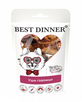 Лакомство Best Dinner Freeze Dry для собак уши говяжьи