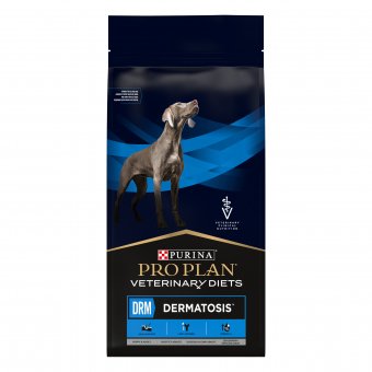 Сухой корм для щенков и взрослых собак PRO PLAN® VETERINARY DIETS DRM Dermatosis при дерматозах и выпадении шерсти