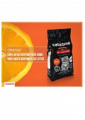 Комкующийся наполнитель Catzone Orange для кошачьего туалета с ароматом апельсина