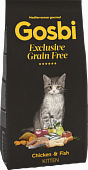Сухой Корм Gosbi Exclusive Grain Free Chicken & Fish Kitten беззерновой для котят с курицей и рыбой