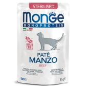 Паучи Monge Cat Monoprotein монопротеиновые для кошек с говядиной