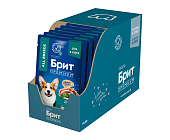 Паучи Brit Premium для взрослых собак всех пород с уткой в соусе