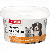 Пивные дрожжи Brewers Yeast Tablets с чесноком для кошек и собак Пивные дрожжи Brewers Yeast Tablets с чесноком для кошек и собак