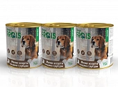 Банки Frais Holistic Dog для собак мясное ассорти с говядиной и рубцом