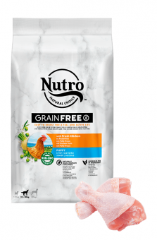 Корм Nutro Grain Free Puppy Chicken для щенков со свежей курицей и экстрактом розмарина