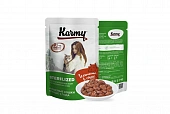 Паучи Karmy Sterilised Cat для стерилизованных кошек и кастрированных котов с телятиной в соусе Паучи Karmy Sterilised Cat для стерилизованных кошек и кастрированных котов с телятиной в соусе