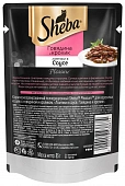 Паучи Sheba для кошек ломтики говядины и кролика в соусе Паучи Sheba для кошек ломтики говядины и кролика в соусе