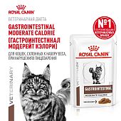 Паучи Royal Canin Gastrointestinal Moderate Calorie для кошек, склонных к набору веса при расстройствах пищеварения