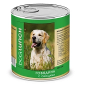 Банки Dog Lunch для собак с говядиной и овощами
