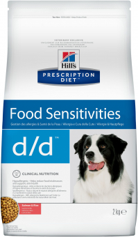 Корм Hill's Prescription Diet D/D для собак, лосось и рис. При пищевой непереносимости и аллергии