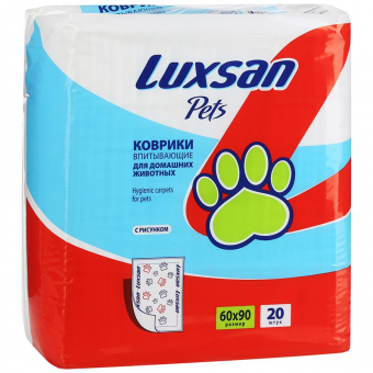 Впитывающие коврики Luxsan Premium для животных (60*90 см)