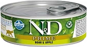 Консервы Farmina N&D Cat Prime Boar&Apple для кошек с кабаном и яблоком Консервы Farmina N&D Cat Prime Boar&Apple для кошек с кабаном и яблоком