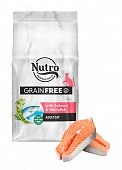 Сухой Корм Nutro Grain Free для кошек с лососем и белой рыбой и экстрактом розмарина